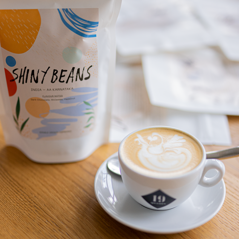 19grams Shiny Beans Espresso Latte Art