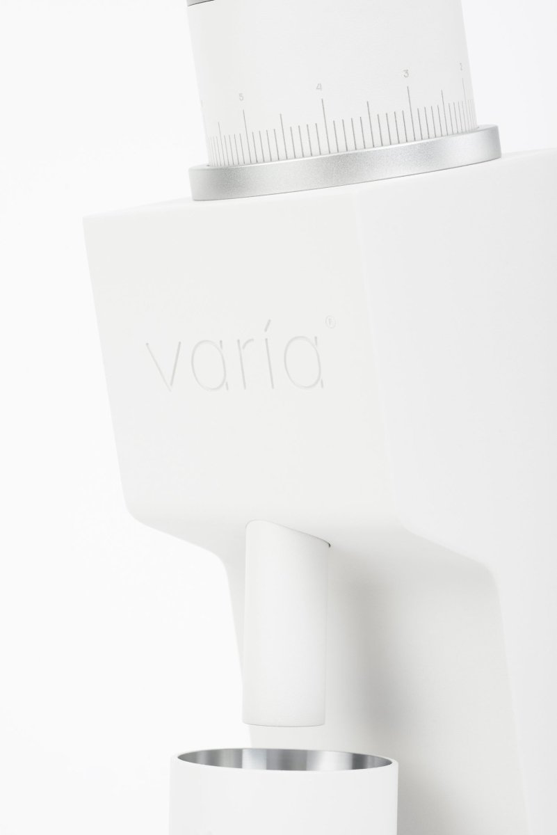 Varia VS3 (2nd Generation) - Espresso &amp; Filter Electric Coffee Grinder - White - Bean Bros.